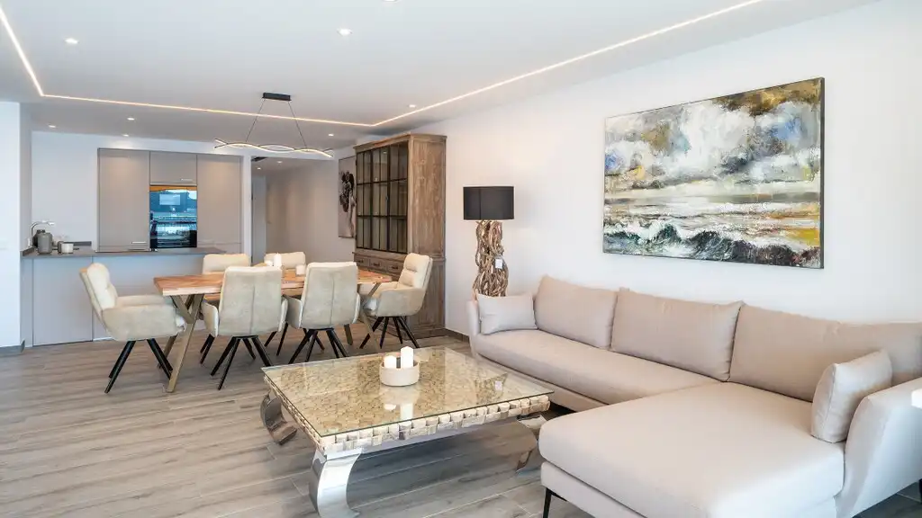 Sala de estar de Apartamento en venta en Calvià con Aire acondicionado, Terraza y Amueblado