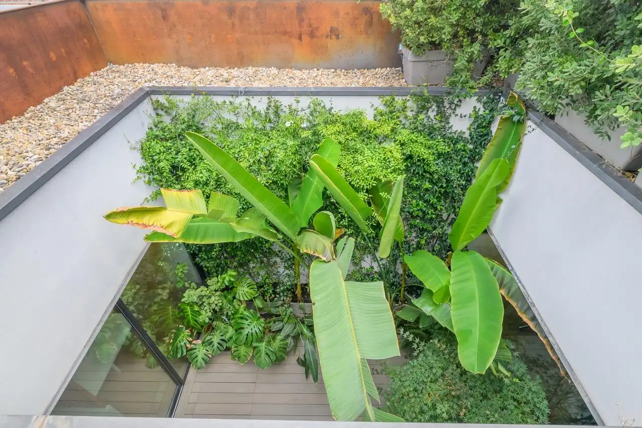 Garten von Dachboden zum Verkauf in Barcelona mit Klimaanlage, Heizung und Terrasse
