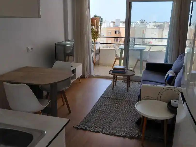 Sala d'estar de Estudi en venda en  Palma de Mallorca amb Aire condicionat i Balcó