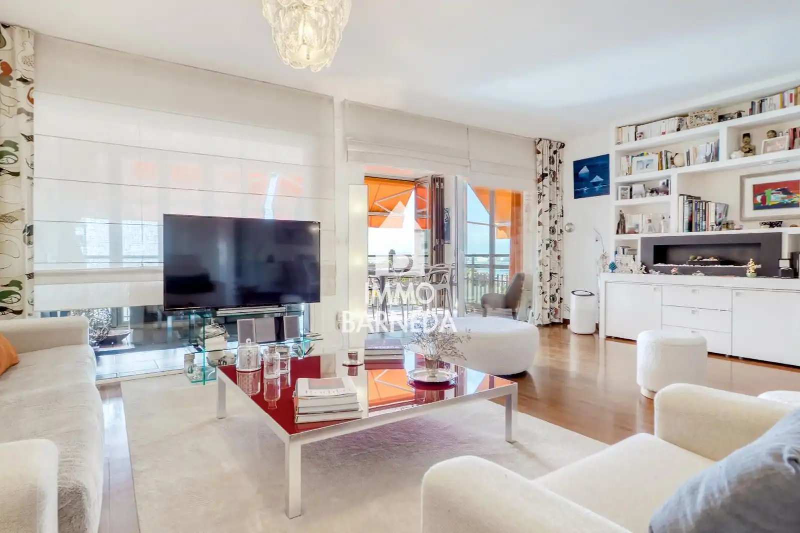 Wohnzimmer von Wohnung zum Verkauf in Roses mit Heizung, Terrasse und Schwimmbad