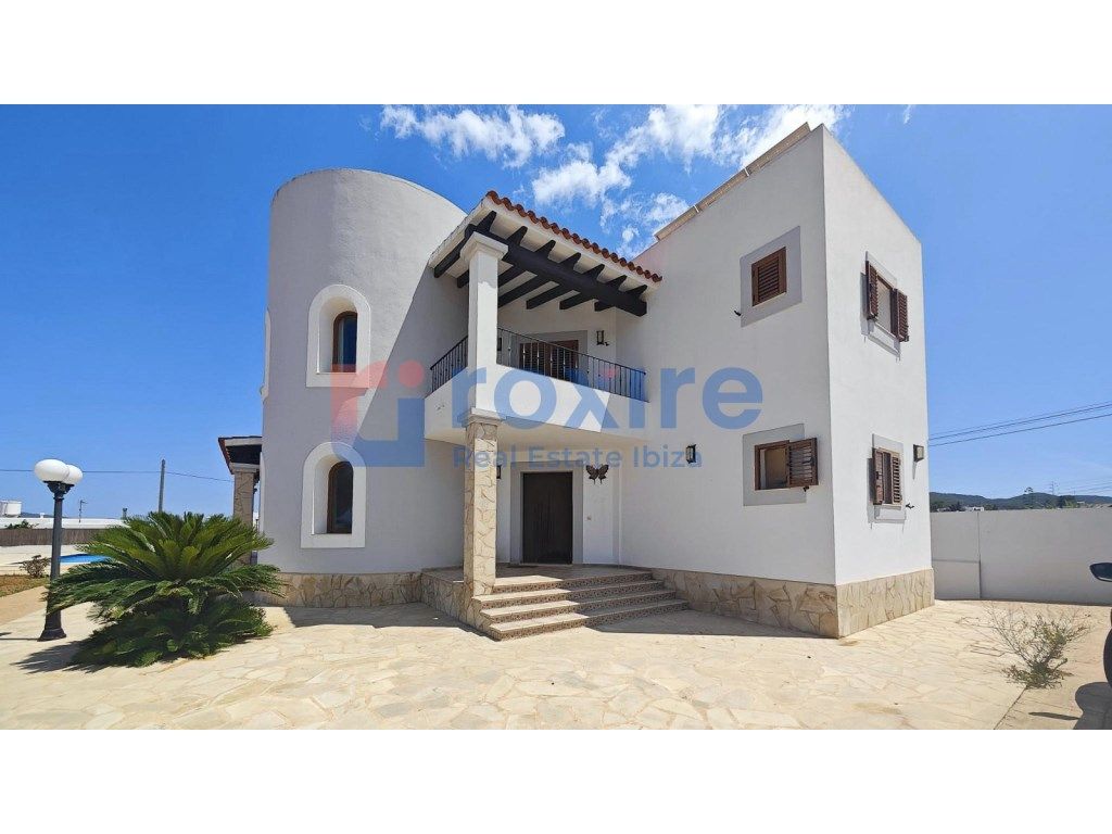 Exterior view of House or chalet for sale in Sant Josep de sa Talaia  with Air Conditioner, Private garden and Terrace