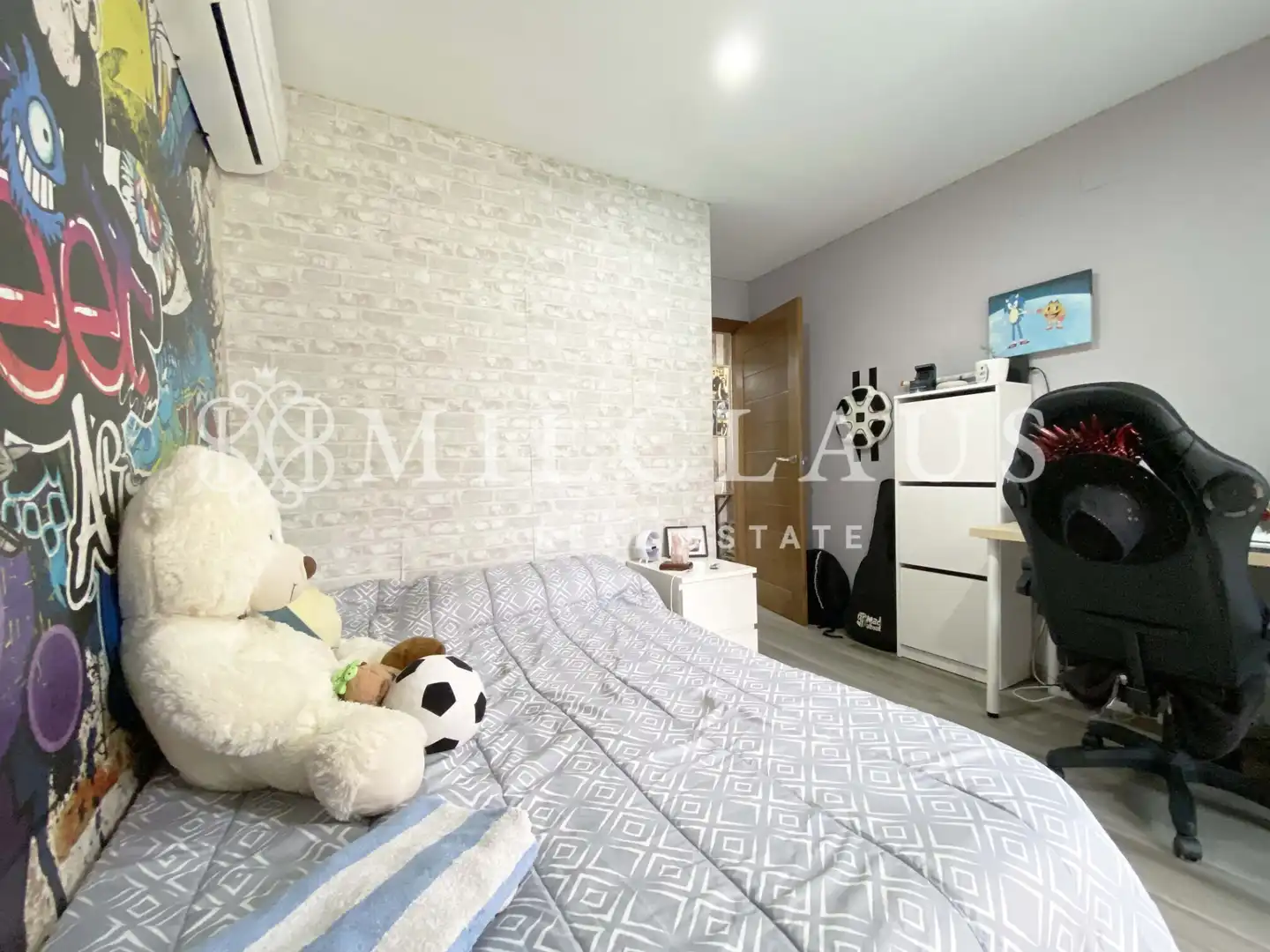 Schlafzimmer von Haus oder Chalet zum Verkauf in Lliçà d'Amunt mit Klimaanlage, Heizung und Privatgarten