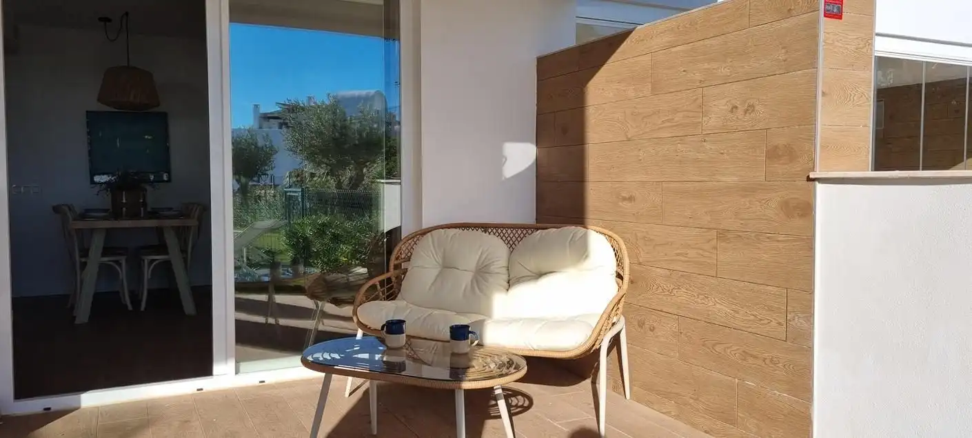 Terrassa de Apartament de lloguer en Torrox amb Aire condicionat, Calefacció i Jardí privat