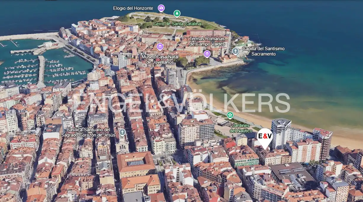 Vista exterior de Piso en venta en Gijón 