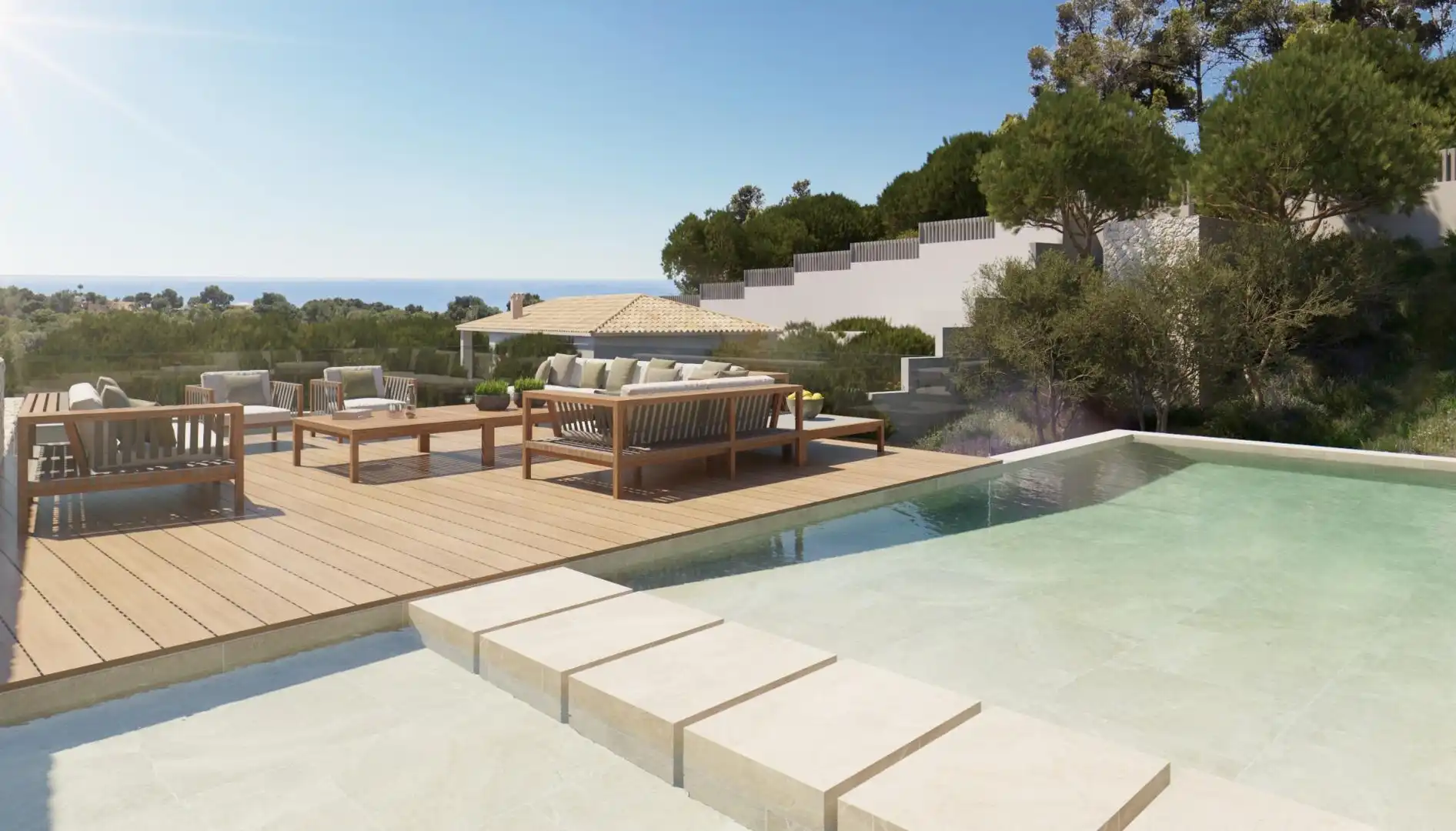 Terrassa de Casa o xalet en venda en Calvià amb Aire condicionat, Jardí privat i Traster