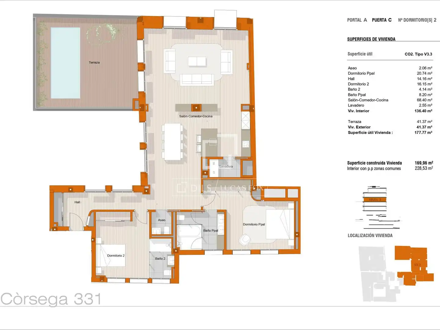 Flat for sale in Barcelona  with Air Conditioner, Terrace and Swimming Pool