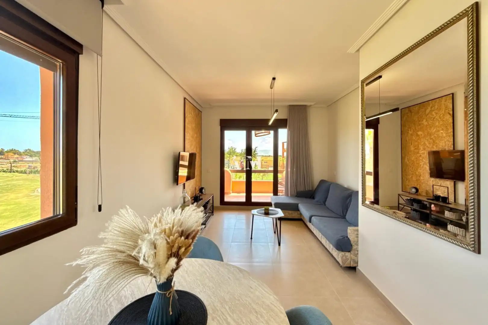 Living room of Flat for rent in Los Alcázares  with Air Conditioner, Terrace and Swimming Pool