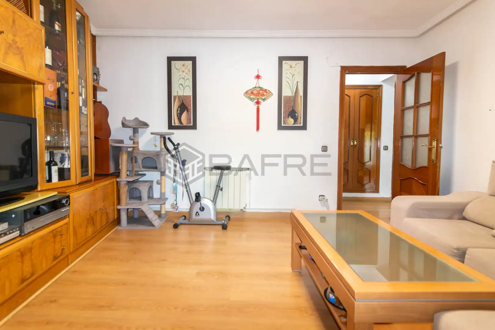 Living room of Flat for sale in Madrid  with Heating, Parquet flooring and Terrace