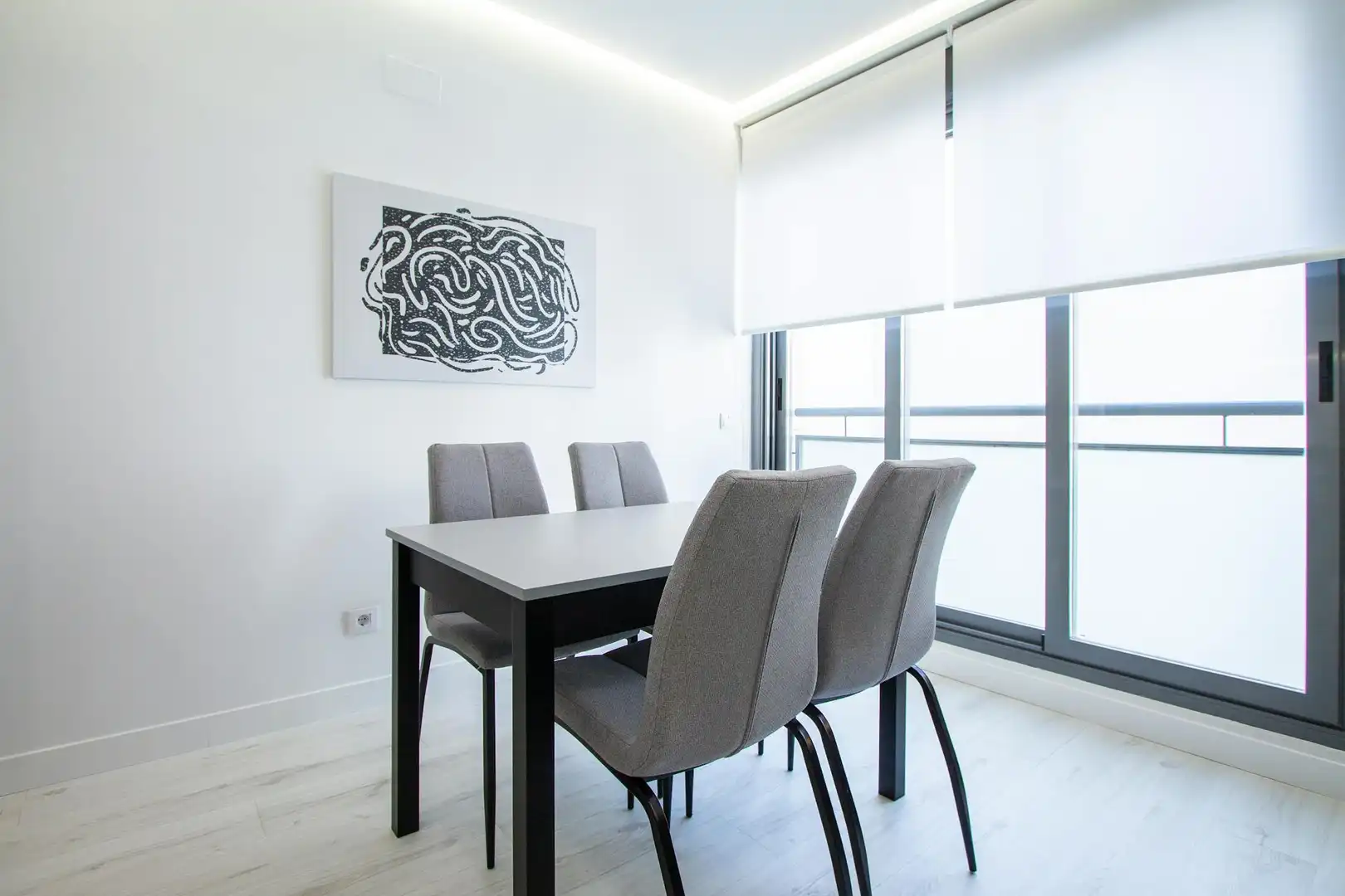 Dining room of Flat for rent in Madrid  with Air Conditioner, Heating and Furnished
