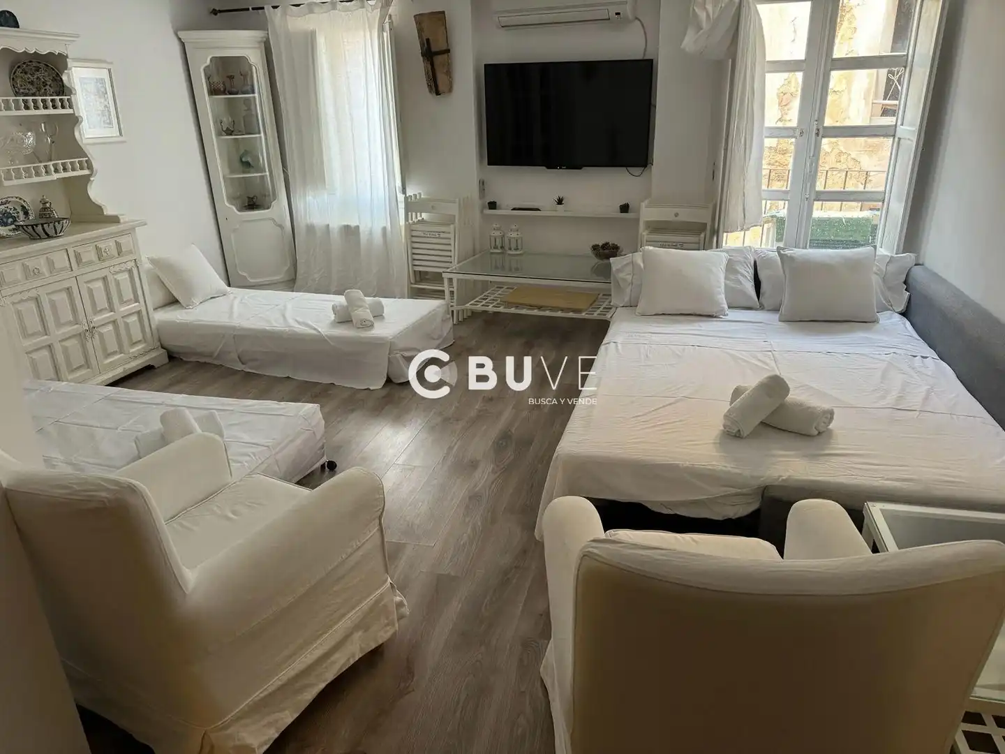 Sala d'estar de Àtic en venda en Valdealgorfa amb Aire condicionat, Calefacció i Terrassa