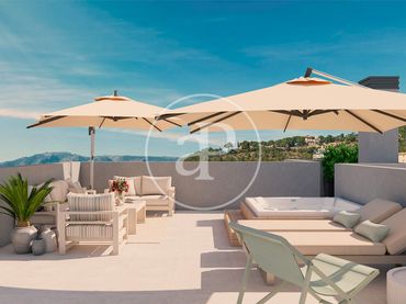 Neubau-Penthouse mit Pool zum Verkauf in Ponent