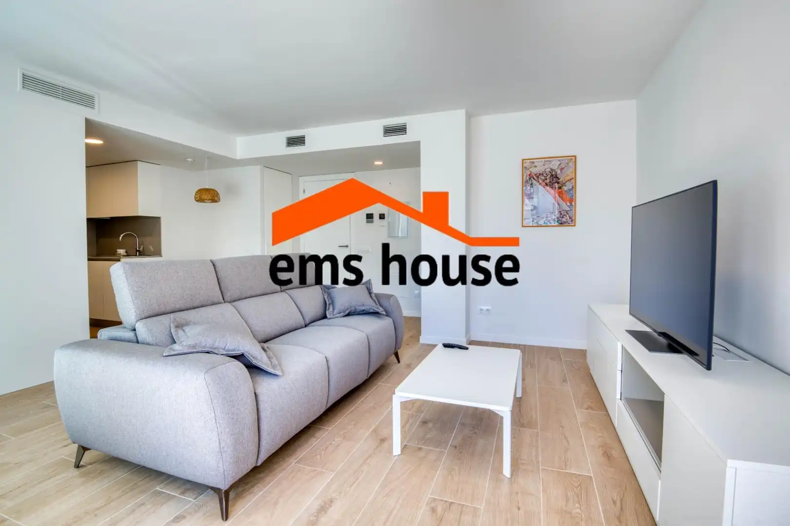 Sala d'estar de Apartament de lloguer en Calonge i Sant Antoni amb Terrassa