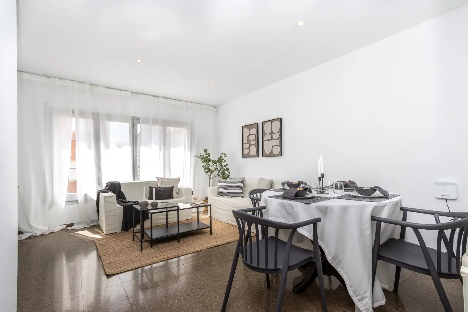 Sala d'estar de Pis en venda en Terrassa amb Calefacció i Terrassa