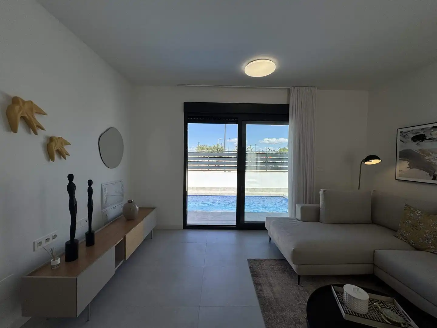 Sala d'estar de Casa o xalet en venda en Torre-Pacheco amb Jardí privat, Terrassa i Piscina