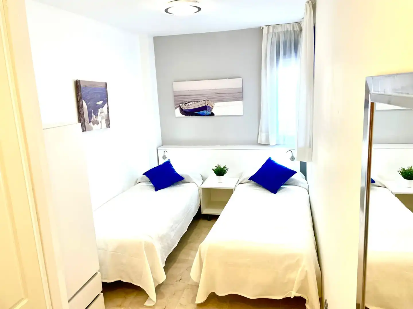 Bedroom of Apartments for rent in Benalmádena  with Air Conditioner, Terrace and Furnished