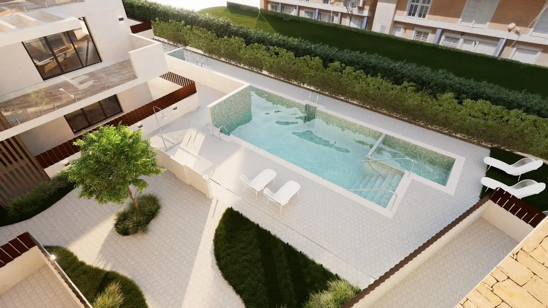 Piscina de Planta baja en venta en Jávea / Xàbia con Aire acondicionado, Jardín privado y Terraza