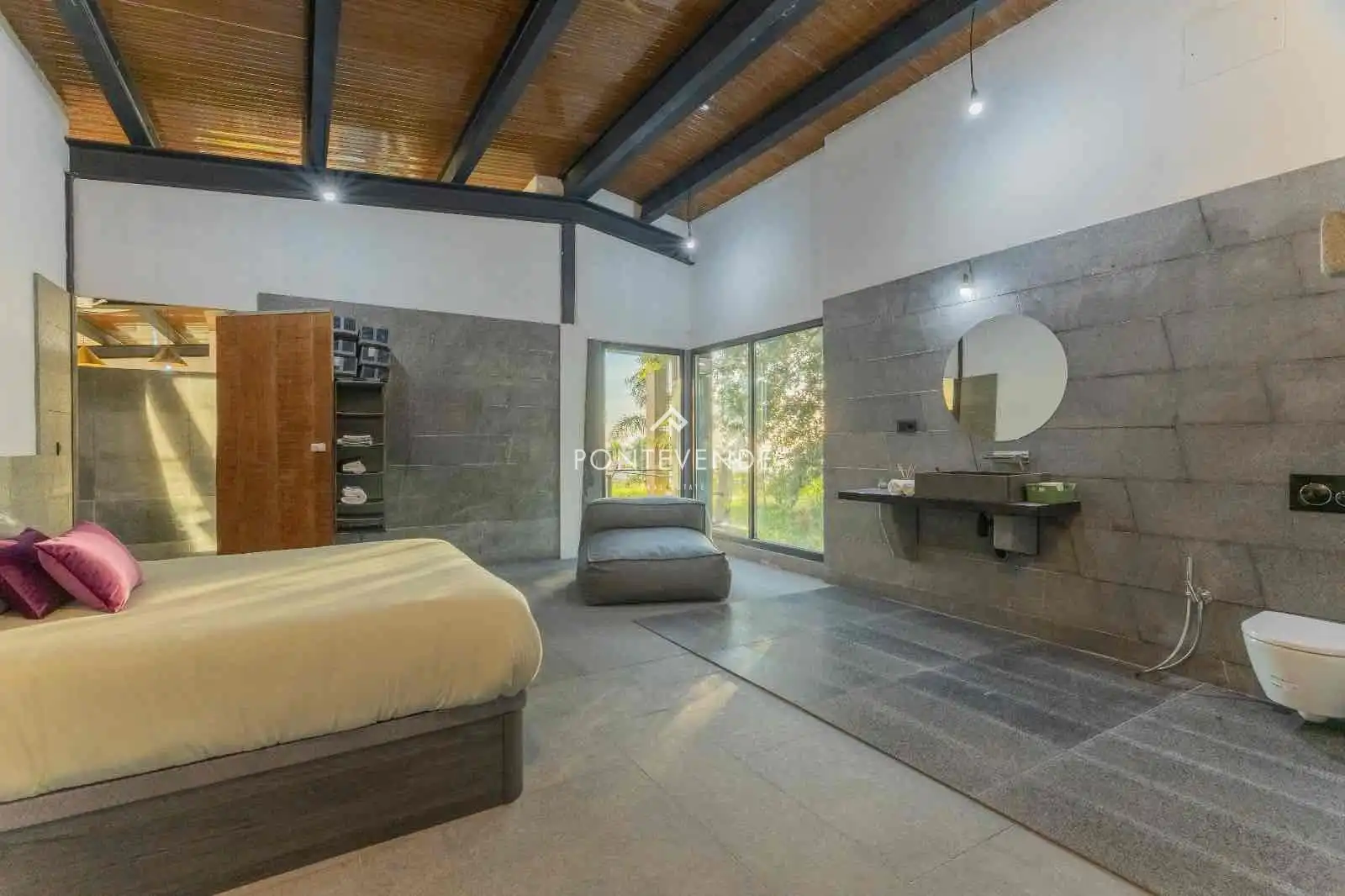 Habitación de Casa o chalet en venta en Marín con Aire acondicionado, Calefacción y Jardín privado
