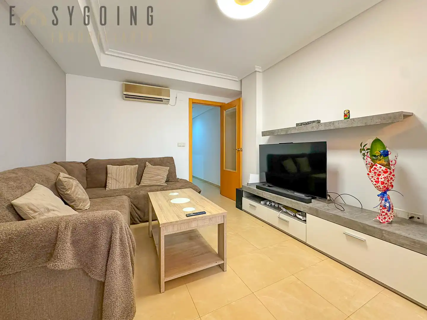 Sala de estar de Apartamento en venta en Santa Pola con Aire acondicionado, Terraza y Trastero