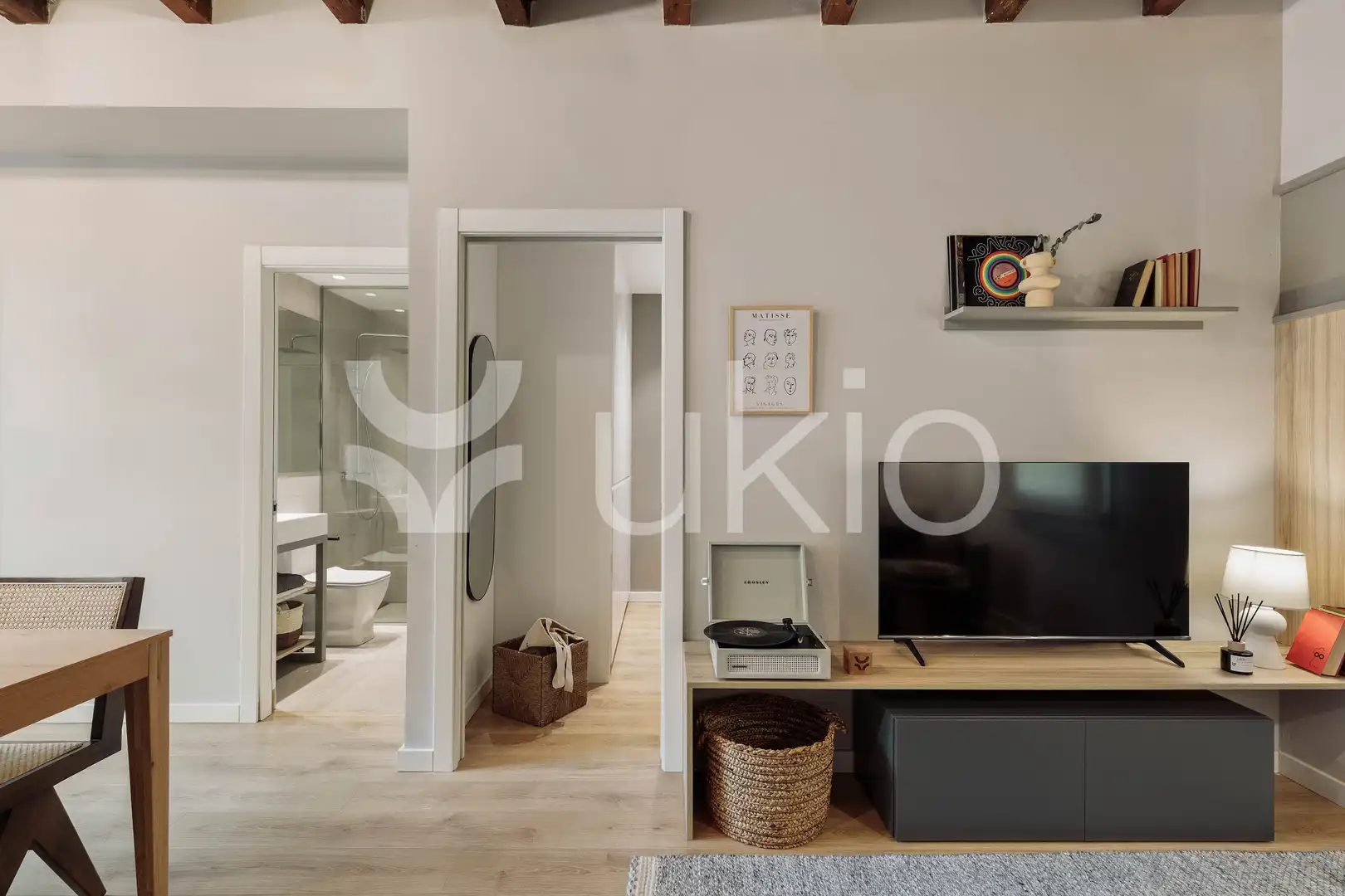 Sala d'estar de Apartament de lloguer en Barcelona amb Aire condicionat, Calefacció i Terrassa