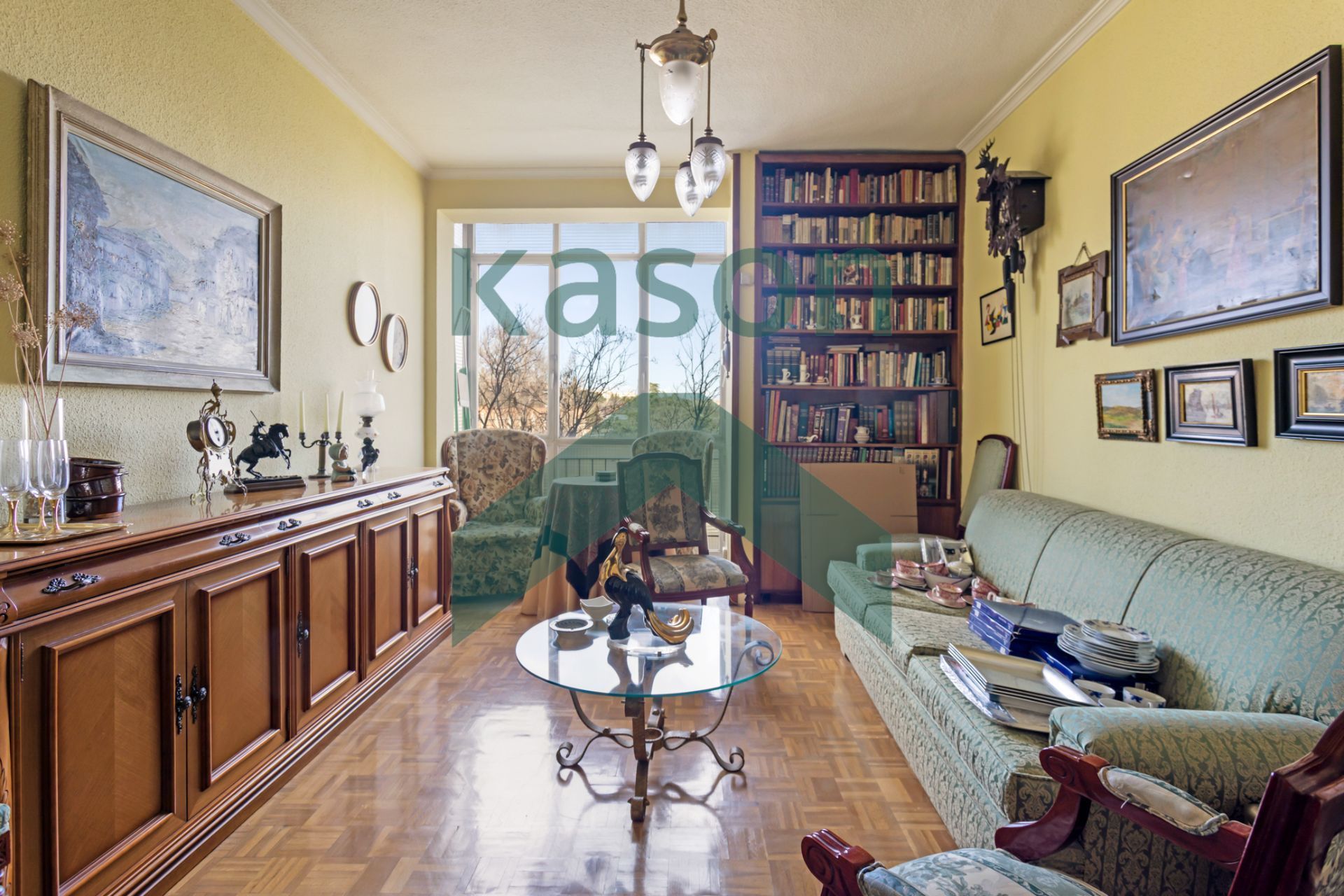 Sala de estar de Piso en venta en  Madrid Capital con Aire acondicionado, Calefacción y Terraza