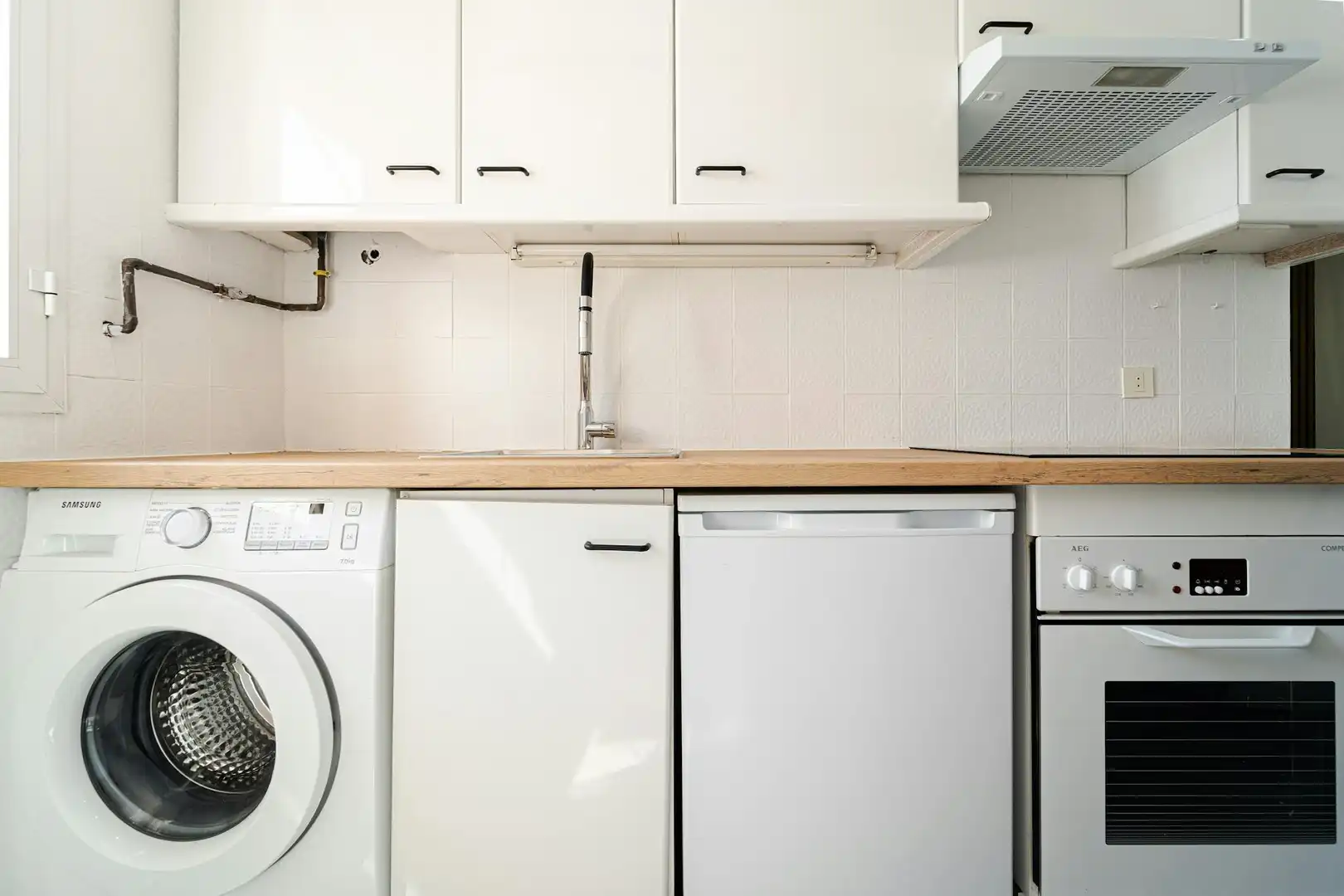 Cocina de Piso para compartir en Madrid con Aire acondicionado, Calefacción y Lavadora