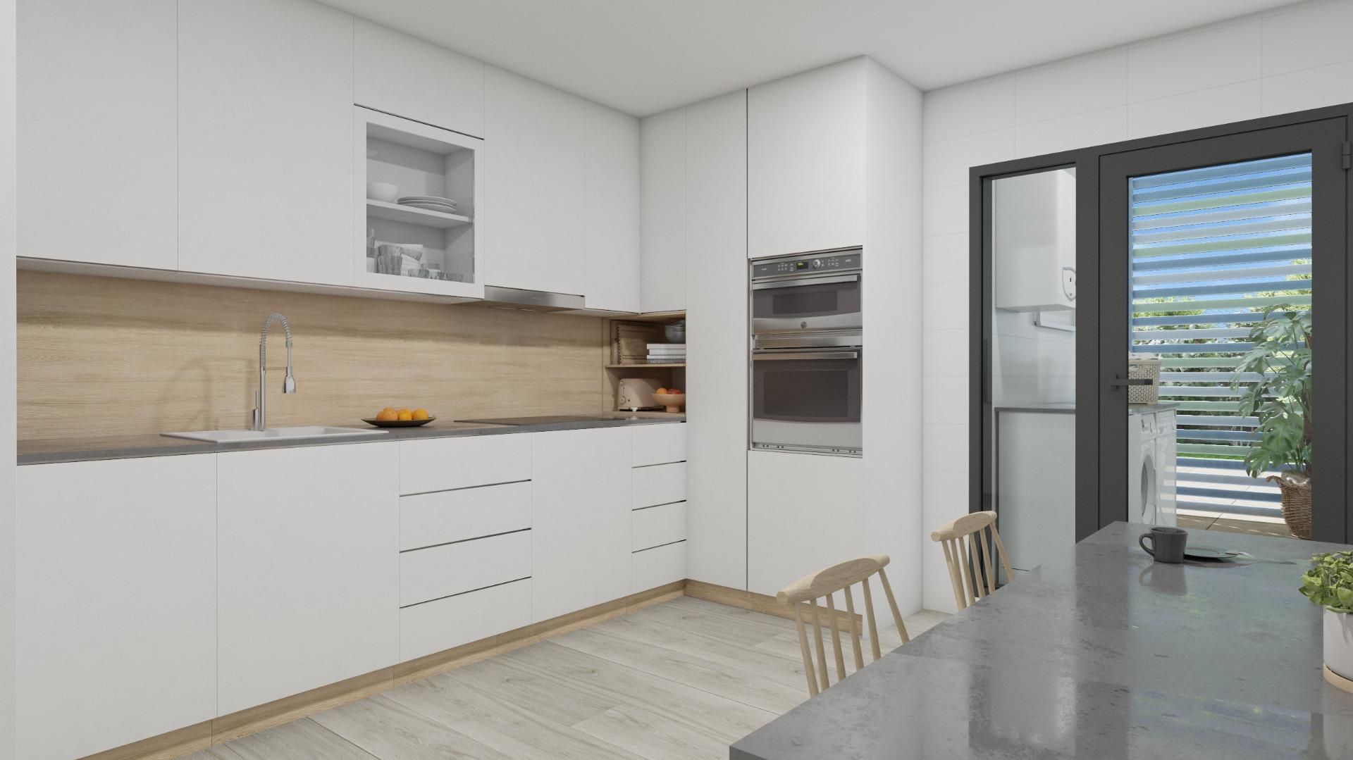 Kitchen of Flat for sale in Badajoz Capital  with Air Conditioner, Heating and Private garden