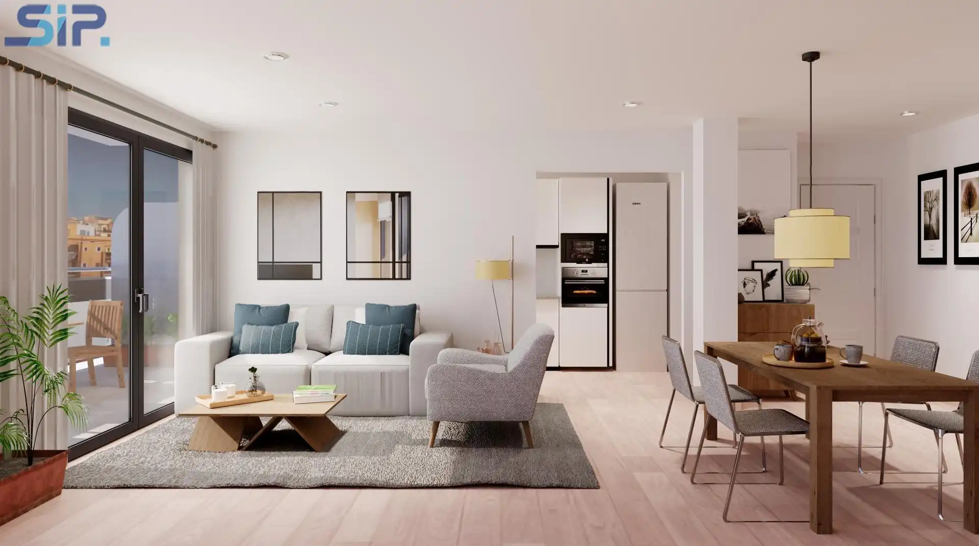 Sala de estar de Piso en venta en Vilafranca del Penedès con Calefacción y Terraza
