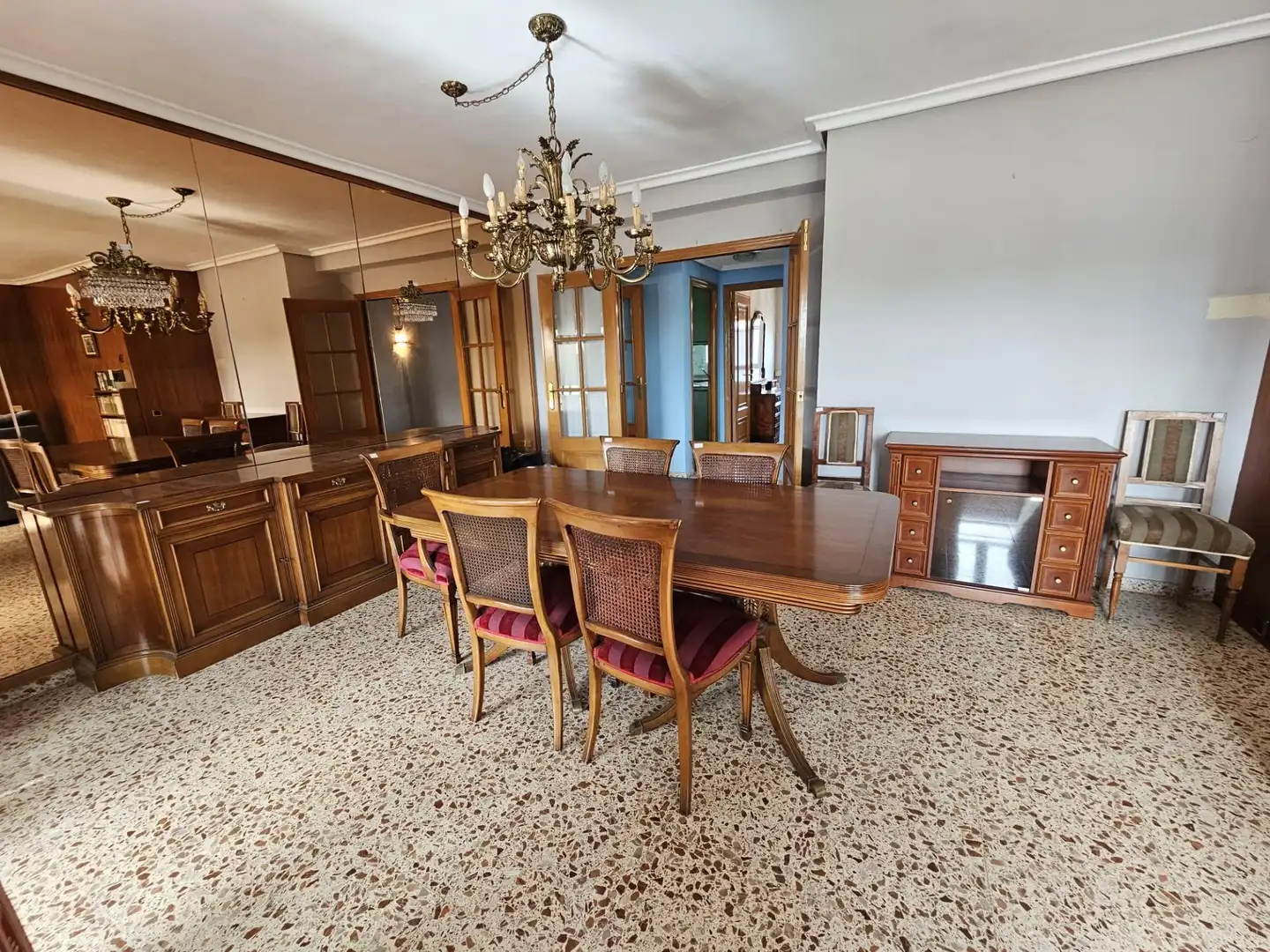 Dining room of Flat for sale in Valencia  with Furnished and Balcony