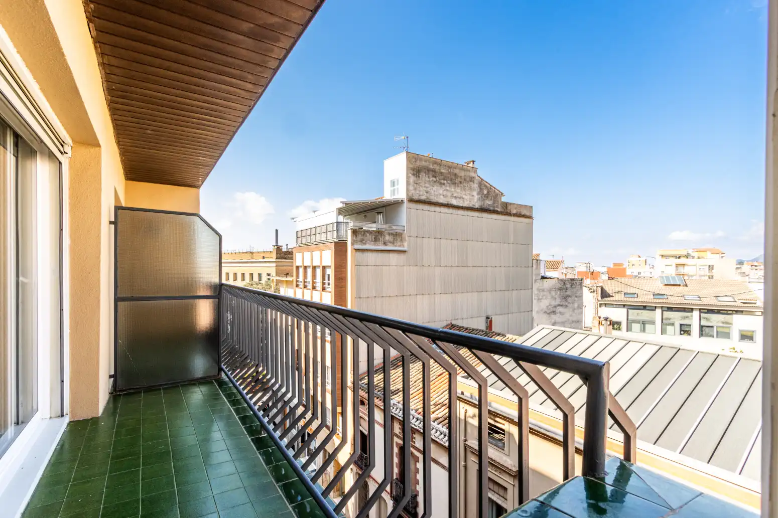 Terrasse von Wohnung zum Verkauf in Terrassa mit Heizung, Parkett und Balkon