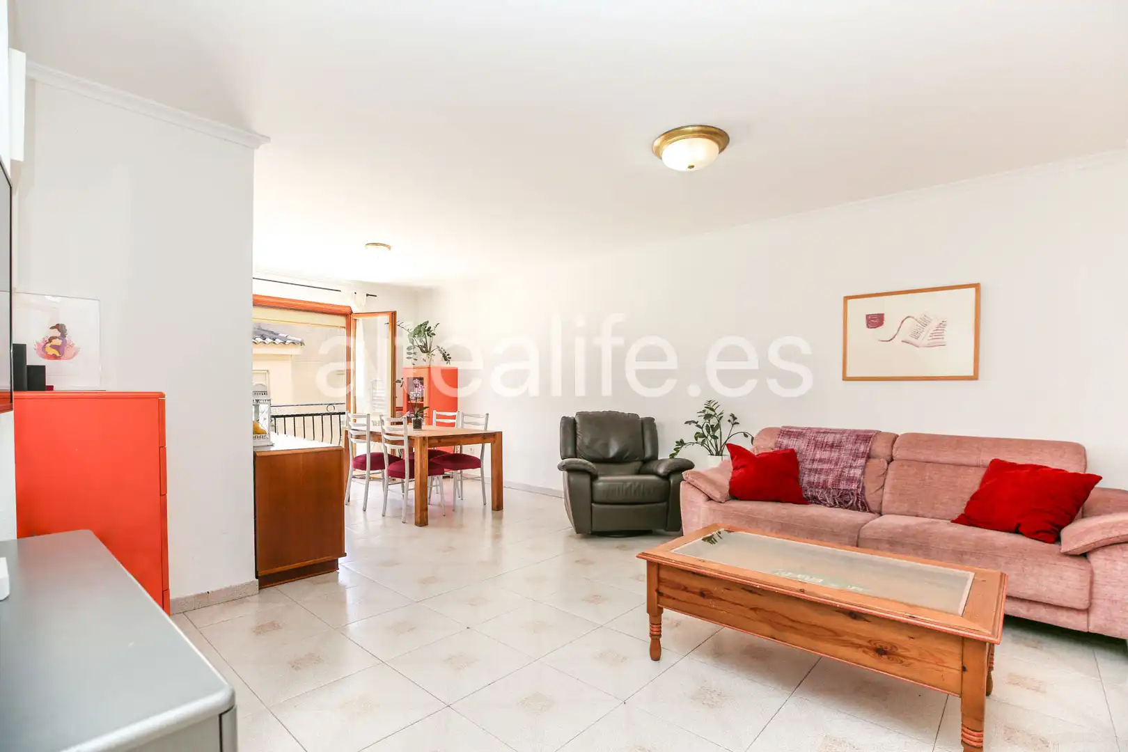 Sala de estar de Apartamento en venta en Polop con Aire acondicionado y Balcón