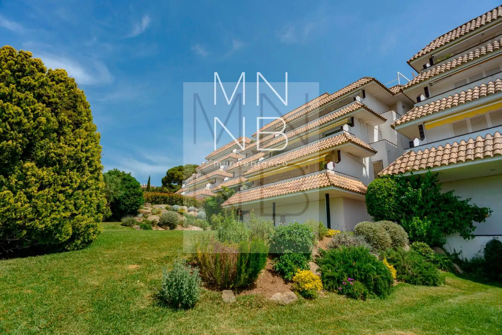 Garten von Wohnung zur Miete in Sant Vicenç de Montalt mit Klimaanlage, Heizung und Terrasse