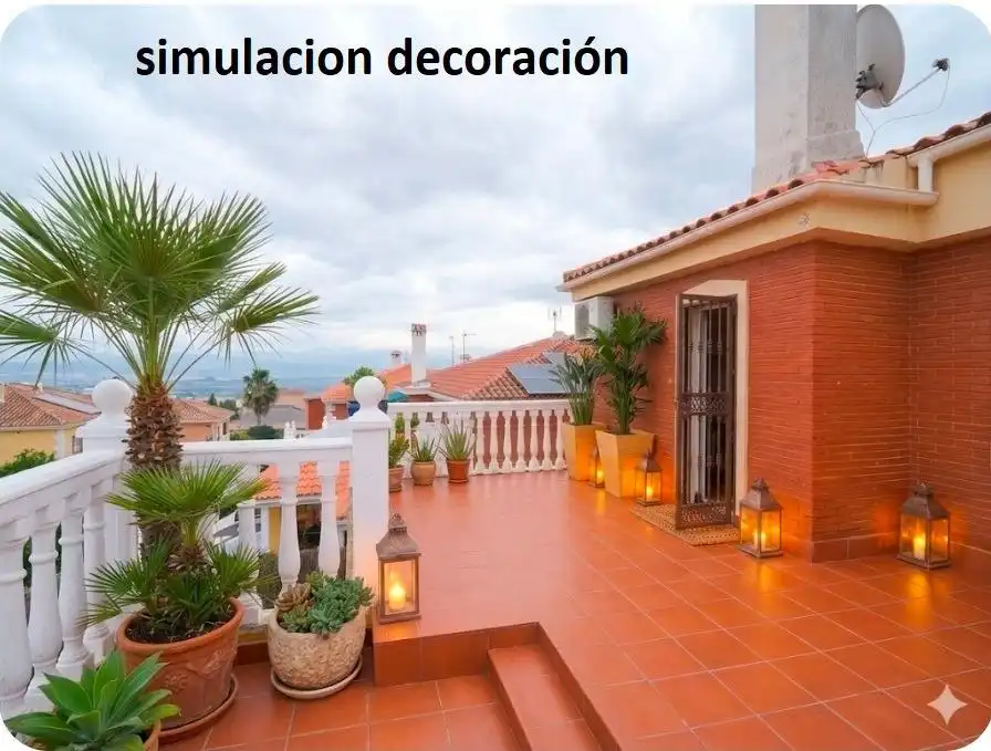 Terraza de Casa o chalet en venta en Alhaurín de la Torre con Jardín privado, Terraza y Trastero