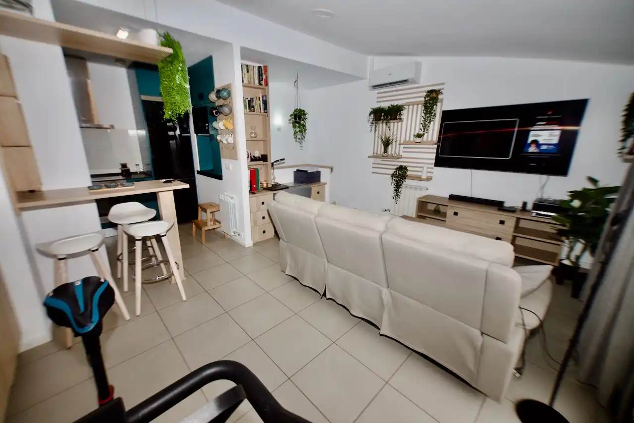 Sala de estar de Piso en venta en Terrassa con Aire acondicionado, Calefacción y Terraza