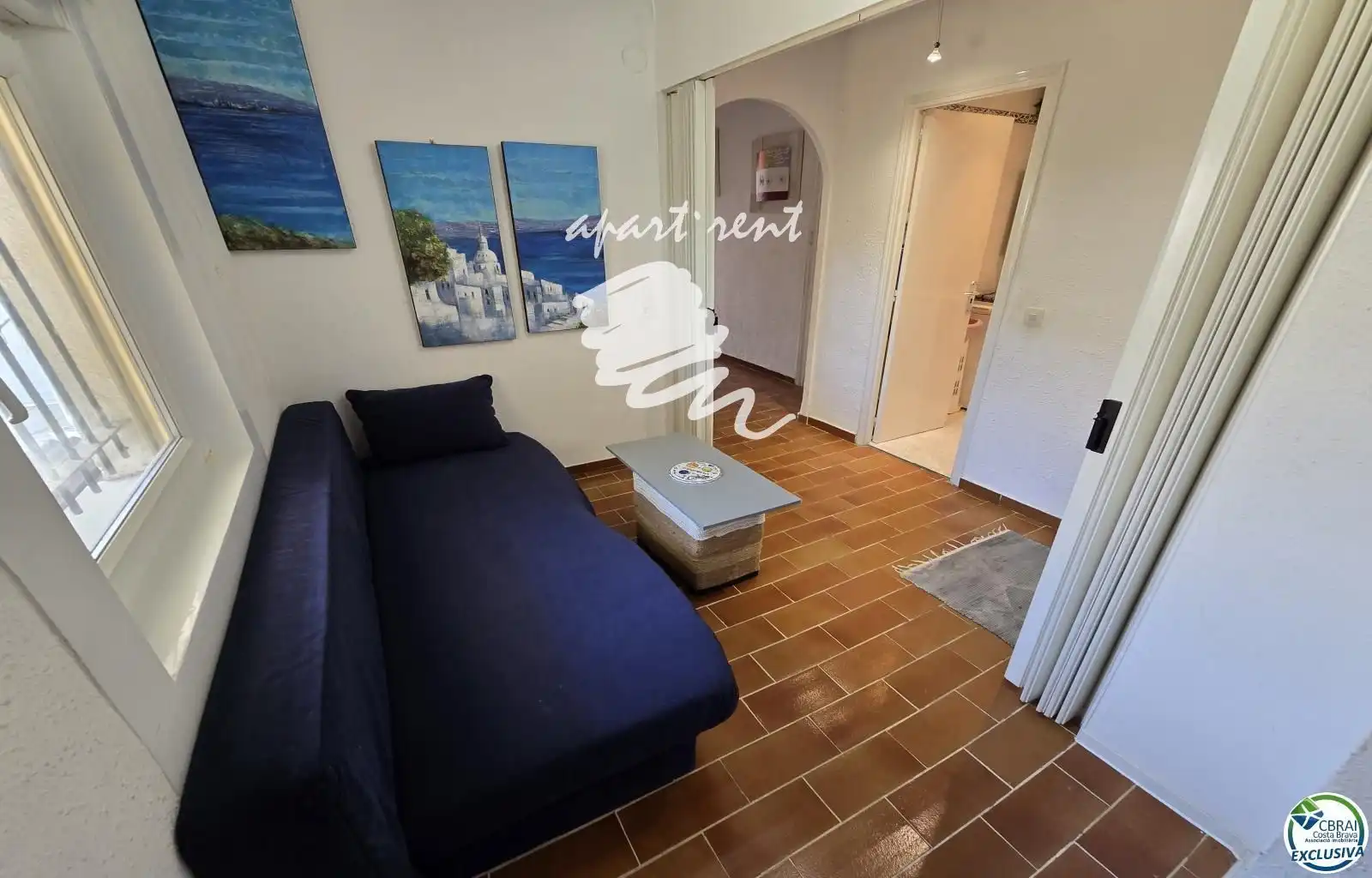 Sala de estar de Piso en venta en Empuriabrava con Aire acondicionado, Calefacción y Terraza
