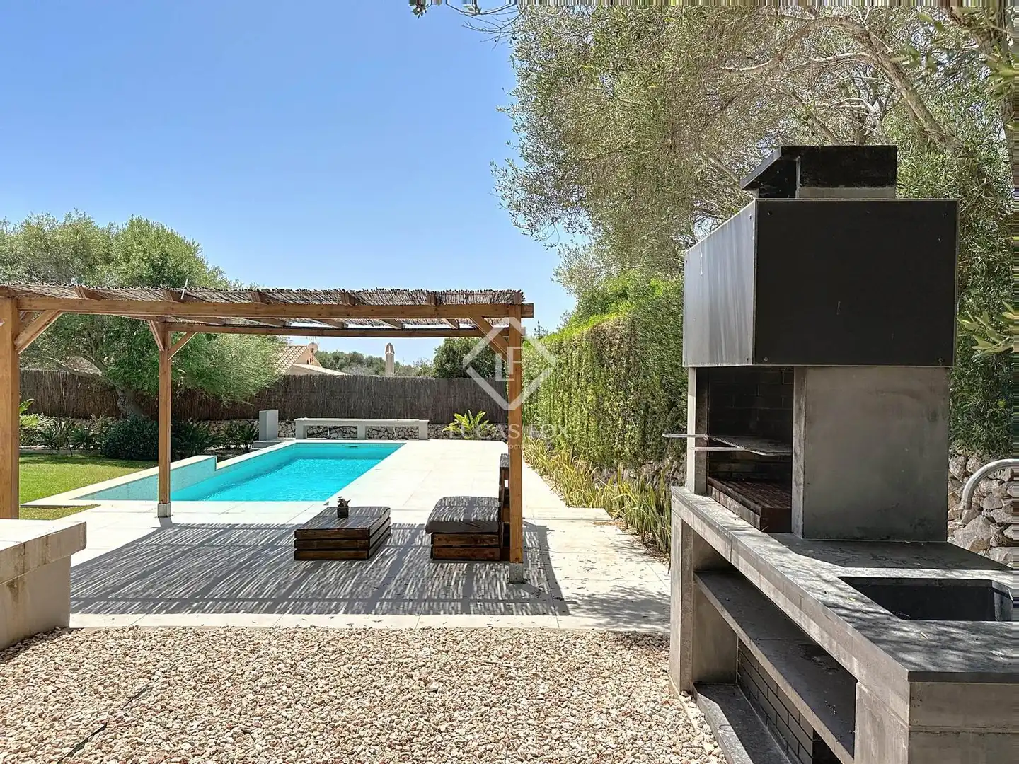 Garden of Houses for sale in Sant Lluís  with Air Conditioner, Heating and Private garden