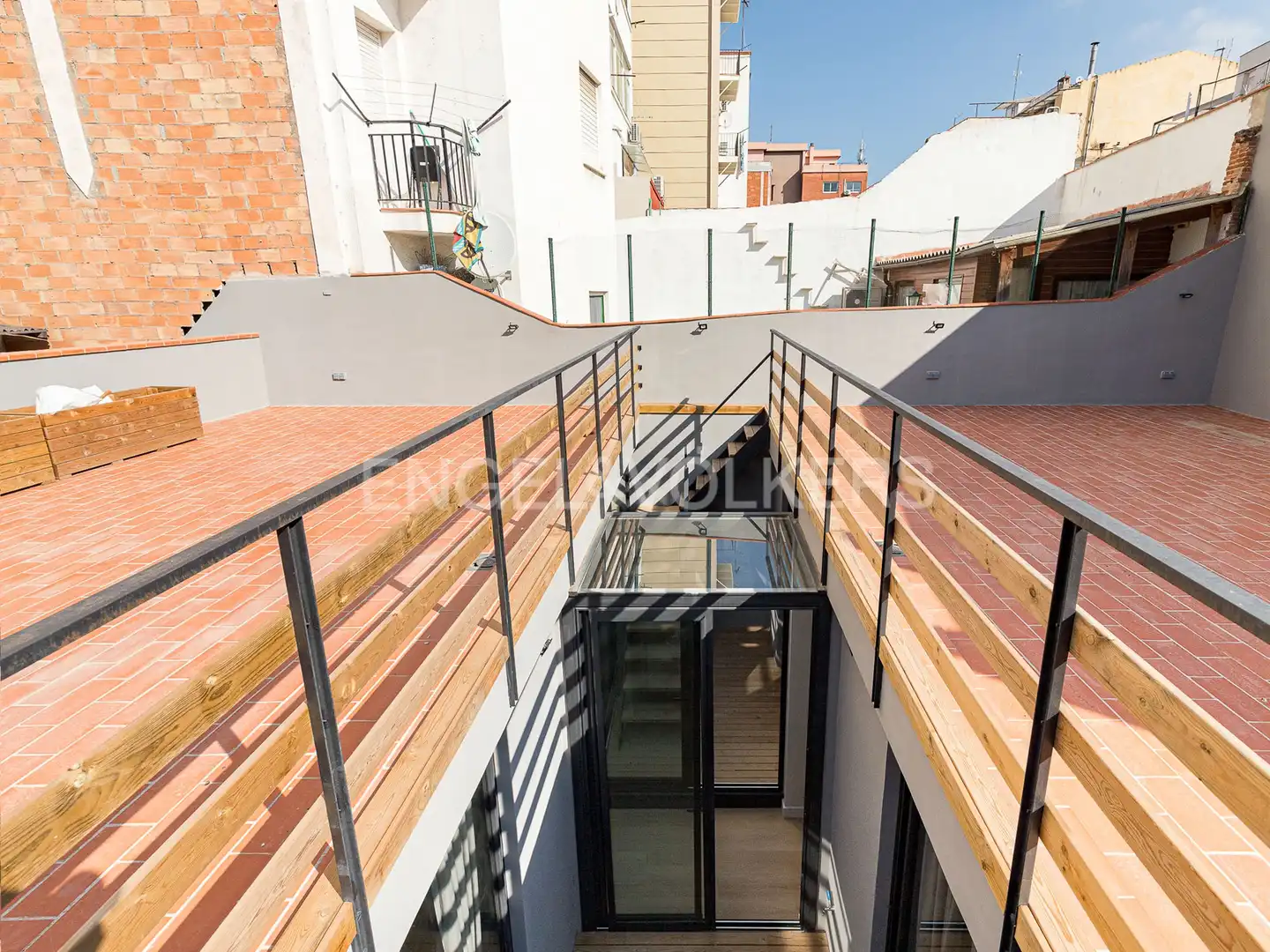 Terraza de Piso de alquiler en Barcelona con Aire acondicionado, Calefacción y Parquet