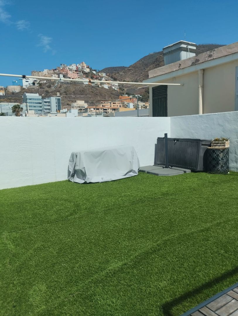 Terrace of Flat for sale in  Santa Cruz de Tenerife Capital  with Parquet flooring, Terrace and Furnished