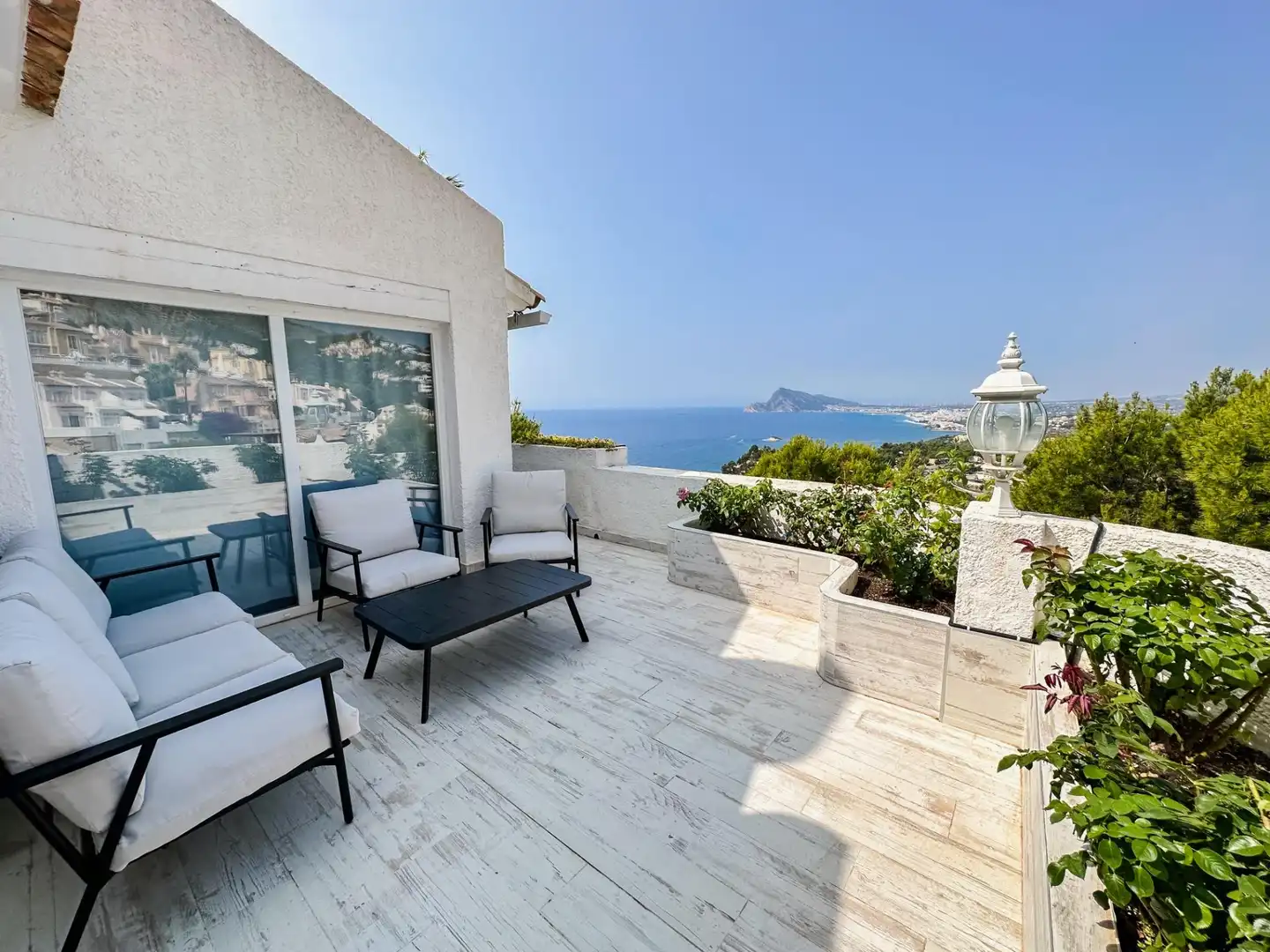 Terraza de Casa o chalet en venta en Altea con Aire acondicionado, Jardín privado y Terraza