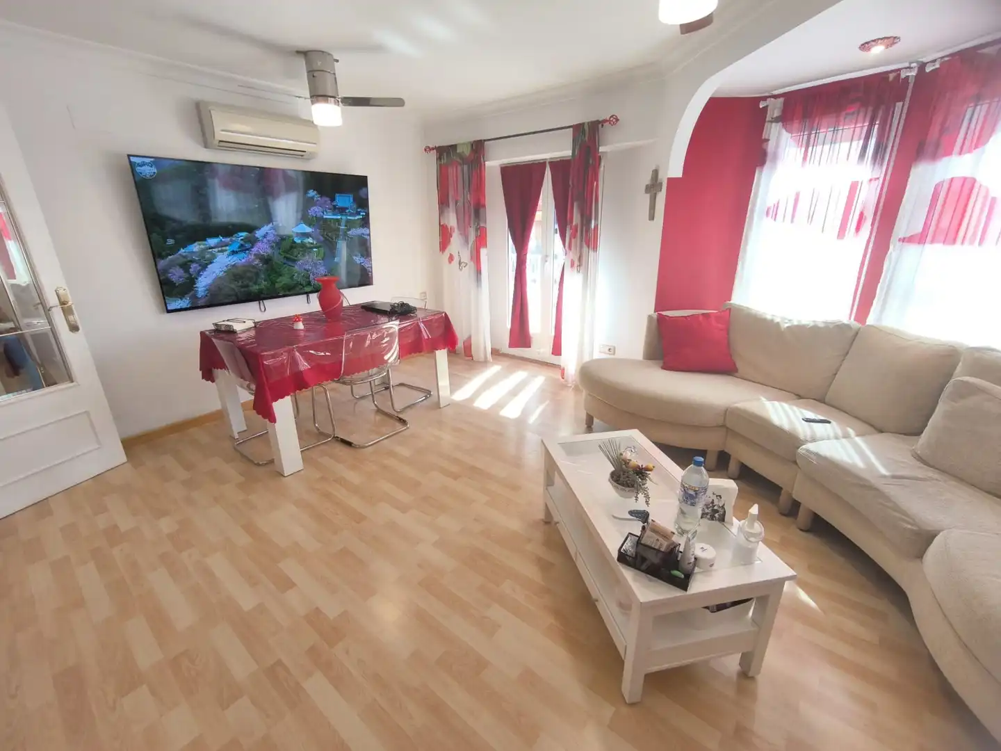 Wohnzimmer von Wohnung zum Verkauf in Alcoy / Alcoi mit Klimaanlage und Abstellraum
