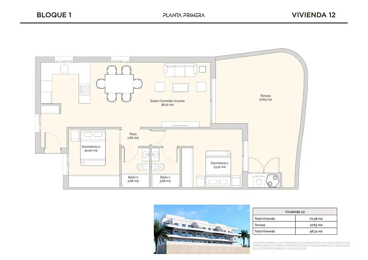 Apartamento con terraza en venta en Balcón de Finestrat - Terra Marina, imagen 22