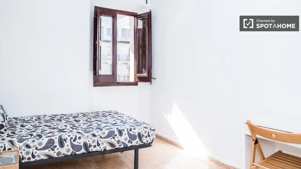 Habitación de Piso para compartir en Barcelona con Aire acondicionado, Calefacción y Amueblado