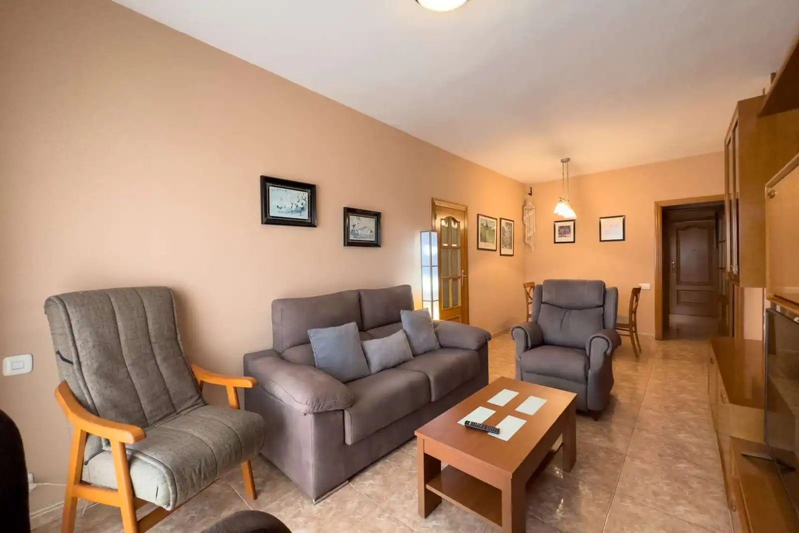 Living room of Apartments for share in Barcelona  with Air Conditioner, Terrace and Furnished