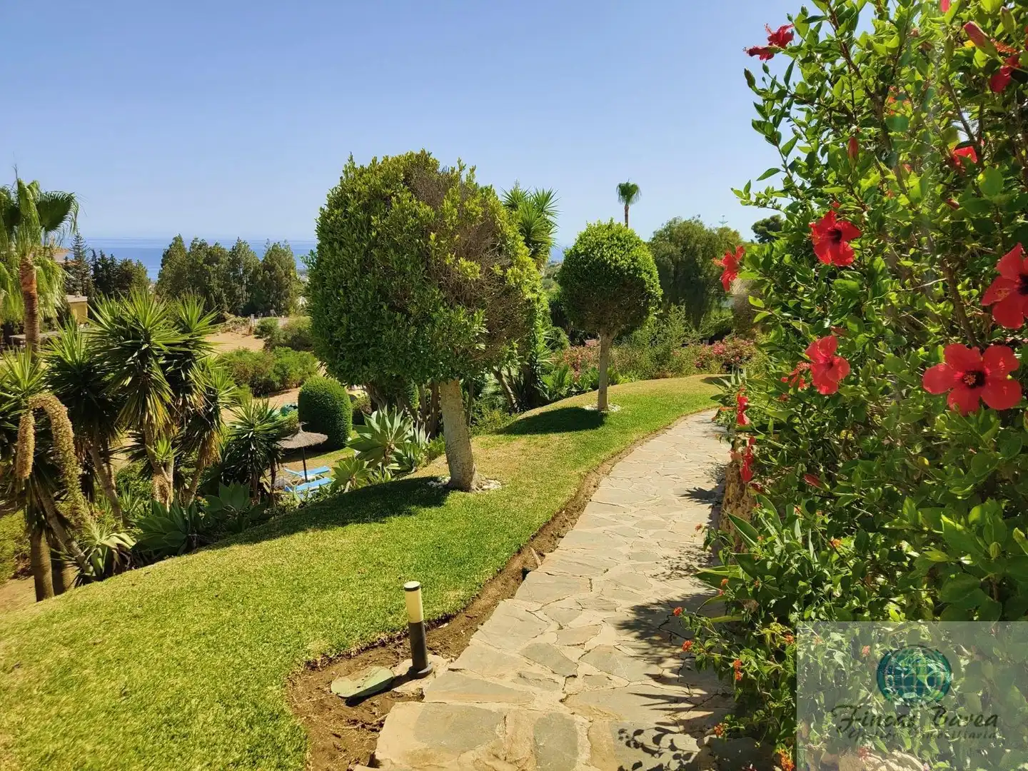 Garden of Flat for rent in Mijas  with Air Conditioner, Terrace and Furnished