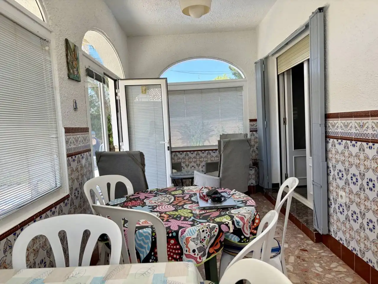 Terrassa de Casa o xalet en venda en Mont-roig del Camp amb Aire condicionat, Calefacció i Jardí privat