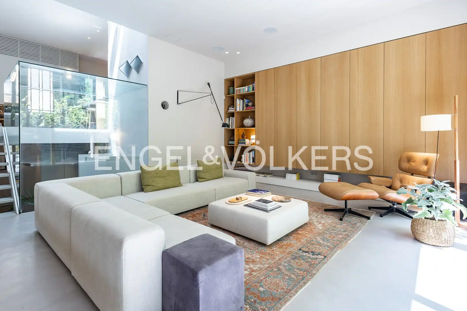 Living room of Houses for rent in Barcelona  with Air Conditioner, Heating and Private garden