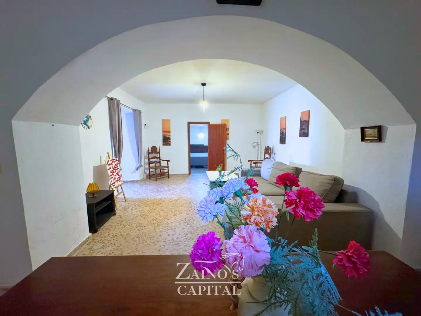 Sala d'estar de Finca rústica en venda en Petra amb Terrassa i Traster
