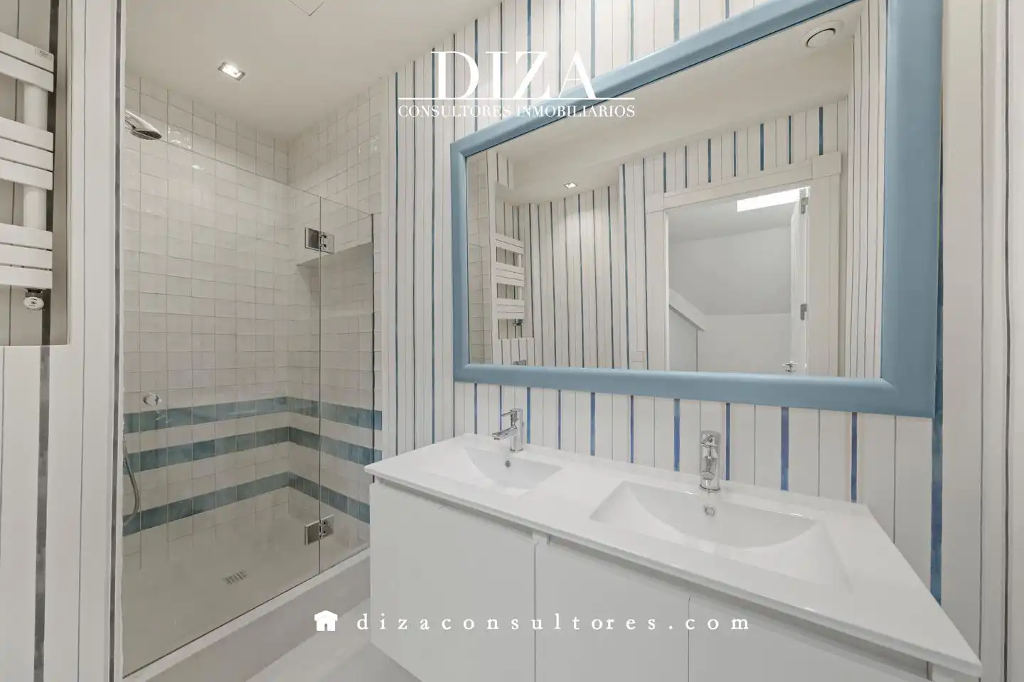 Baño de Piso de alquiler en Madrid con Aire acondicionado y Terraza