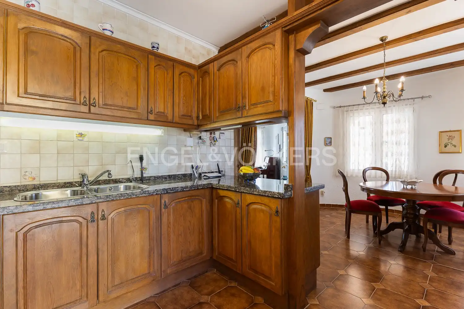 Cocina de Finca rústica en venta en Els Poblets con Aire acondicionado, Calefacción y Jardín privado