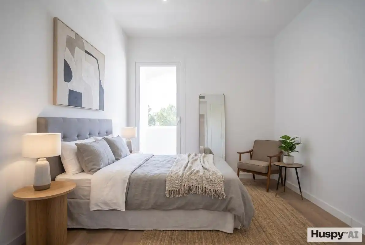 Schlafzimmer von Wohnung zum Verkauf in Sant Josep de sa Talaia mit Heizung, Terrasse und Balkon