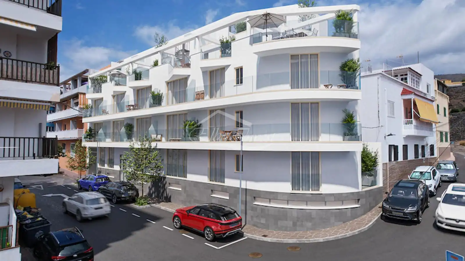 Vista exterior de Dúplex en venda en Santiago del Teide amb Aire condicionat, Parquet i Terrassa